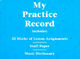 My Practice Record simplysheetmusic