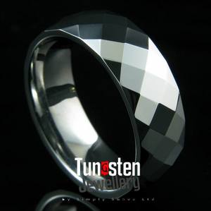 Products: Multi sided Polished Tungsten ring ZOSIMUS by Simply Suave