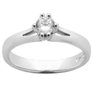 Products: Classic Diamond Solitaire Engagement Ring
