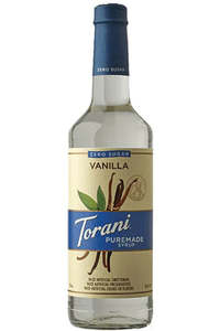 Puremade Torani Syrups: Puremade Zero Sugar Vanilla 750ml