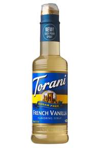 Torani Sugar Free Syrup French Vanilla 375ml
