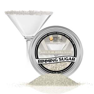 Rimming Sugar: White Pearl Cocktail Rimming Sugar