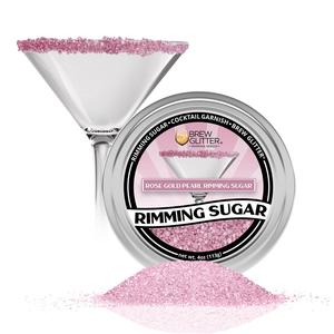 Rimming Sugar: Rose Gold Pearl Cocktail Rimming Sugar