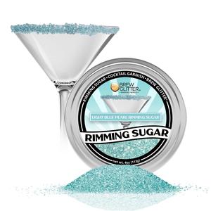 Light Blue Pearl Cocktail Rimming Sugar