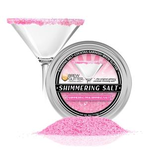 Rimming Salts: Shimmering Pink Cocktail Rimming Salt