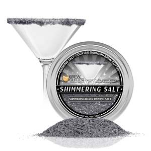 Rimming Salts: Shimmering Black Cocktail Rimming Salt