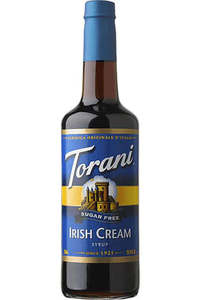 Torani Sugar Free Syrups: Torani Sugar Free Syrup Irish Cream 750ml