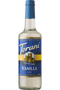 Torani Sugar Free Syrups: Torani Vanilla Sugar Free Syrup 750ml