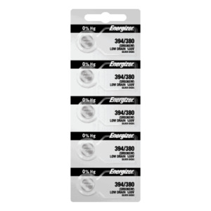 Energizer 394/380 1.55V Silver Oxide Watch Battery 5Pk SIMPOWER