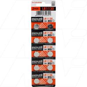 Products: Maxell LR1130 Button Alkaline Battery SIMPOWER