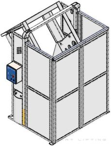 Products: MegaDumper SS - The heavy-duty foodgrade bin lifter // Simpro