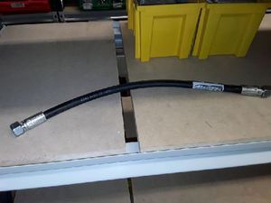 Spare Parts Explorer: Hydraulic Hose, 1/4" 1-wire, 410mm long with 1/4 BSP Female swivel fittings at both ends