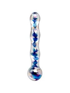 Products: Lucent Winding Glass Dildo – Clear 7.9 Inch