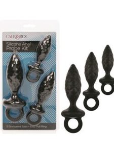 Products: Kinki Hollow Ribbed Anal Training Kit – Black