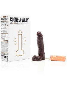 Products: CLONE A WILLY - PLUS BALLS KIT DEEP SKIN TONE - Sinderellas