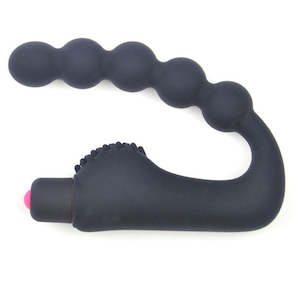 Sinful Twistie Silicone Vibrating Anal Beads | Black