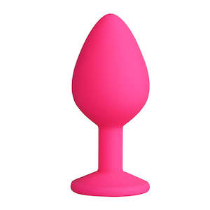 Silicone Butt Plug | Pink | Large