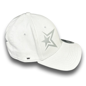 Headwear: Silver Star White Cap