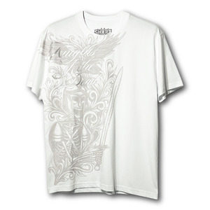 Skeleton Knight White Tee