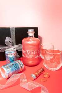 Red Shimmer Gin Gift Box – Strawberry & Coconut Gin Gift Set
