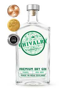 Award Winners Best Sellers: Chivalry Premium Dry Gin - Award-Winning New Zealand Gin | 700ml