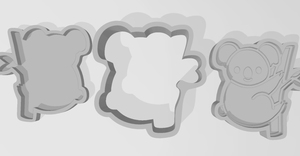 Products: Koala on a Branch 3 Piece Mold – Siren Molds