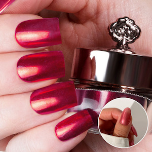 Finish_Metallic: Cherry - Metallic Nail Powder