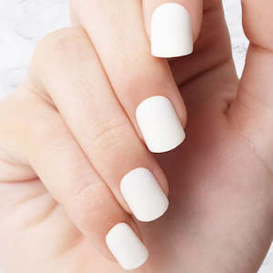 Sustainable Nails Only: Cream - Square Sustainable Nails