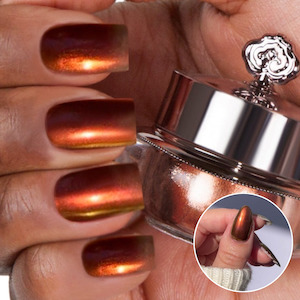 Saffron - Shade Shift Metallic Nail Powder