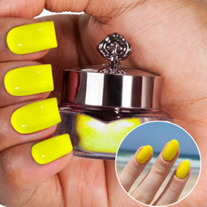 Nail Powders: Lemon - Matte Neon Nail Powder