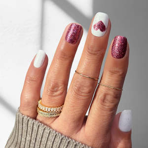 Press On Nails: Love Story - Squoval Medium - Sustainable Nails