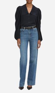 Frame Denim: Frame Denim | The Long Sleeve Sailor Blouse - Navy