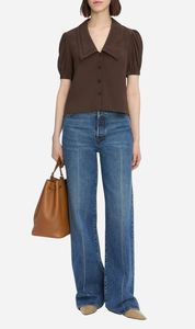 Frame Denim | The Sailor Blouse - Coffee