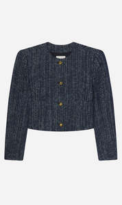 Frame Denim: Frame Denim | The Tweed Jacket - Indigo