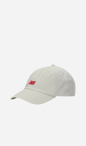 Caps: New Balance | 6 Panel Patch Logo Hat - Sea Salt