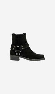 Re Done: RE/DONE | Cavalry Boot - Black Suede