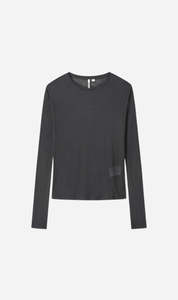 Tonywack | Wool Tencel Long Sleeve - Charcoal