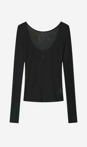 Tonywack | Low Back Long Sleev T.Shirt - Black