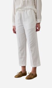 Laing | Cropped Wide Leg Pant - White