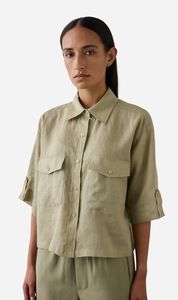 Laing | Cropped Tab Shirt - Fennel
