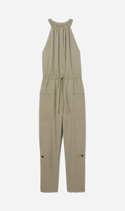 Proenza Schouler: Proenza Schouler White Label | Drapey Tank Jumpsuit - Black