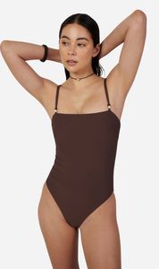 Dear Dylan | Swim One Piece - Umber Rib