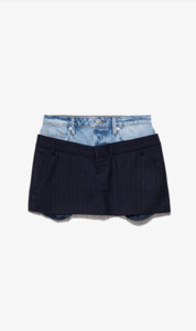Frame Denim | Le Mix Mini Skirt - Navy Multi