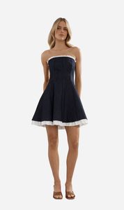 Caitlin Crisp: Caitlin Crisp | Frilly Charleston Mini - Indigo