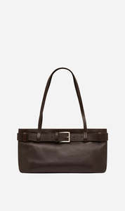 St Agni | Belt Detail Baguette - Coffee