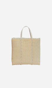 Palorosa: Palorosa | Medium Trama Tote Basket - White/Cream