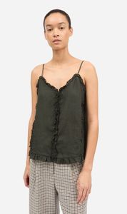 Green: Skall Studio | Madeleine Cami Top - Dark Pine