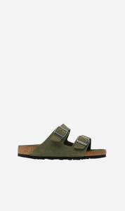 Green: Birkenstock | Arizona Soft Foot Bed Suede Reg - Thyme