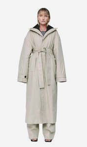 Wynn Hamlyn | Quilted Trench Coat - Taupe