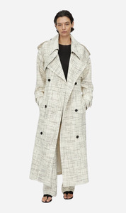 Camilla and Marc | Corvina Trench Coat - Cream Cross Hatch